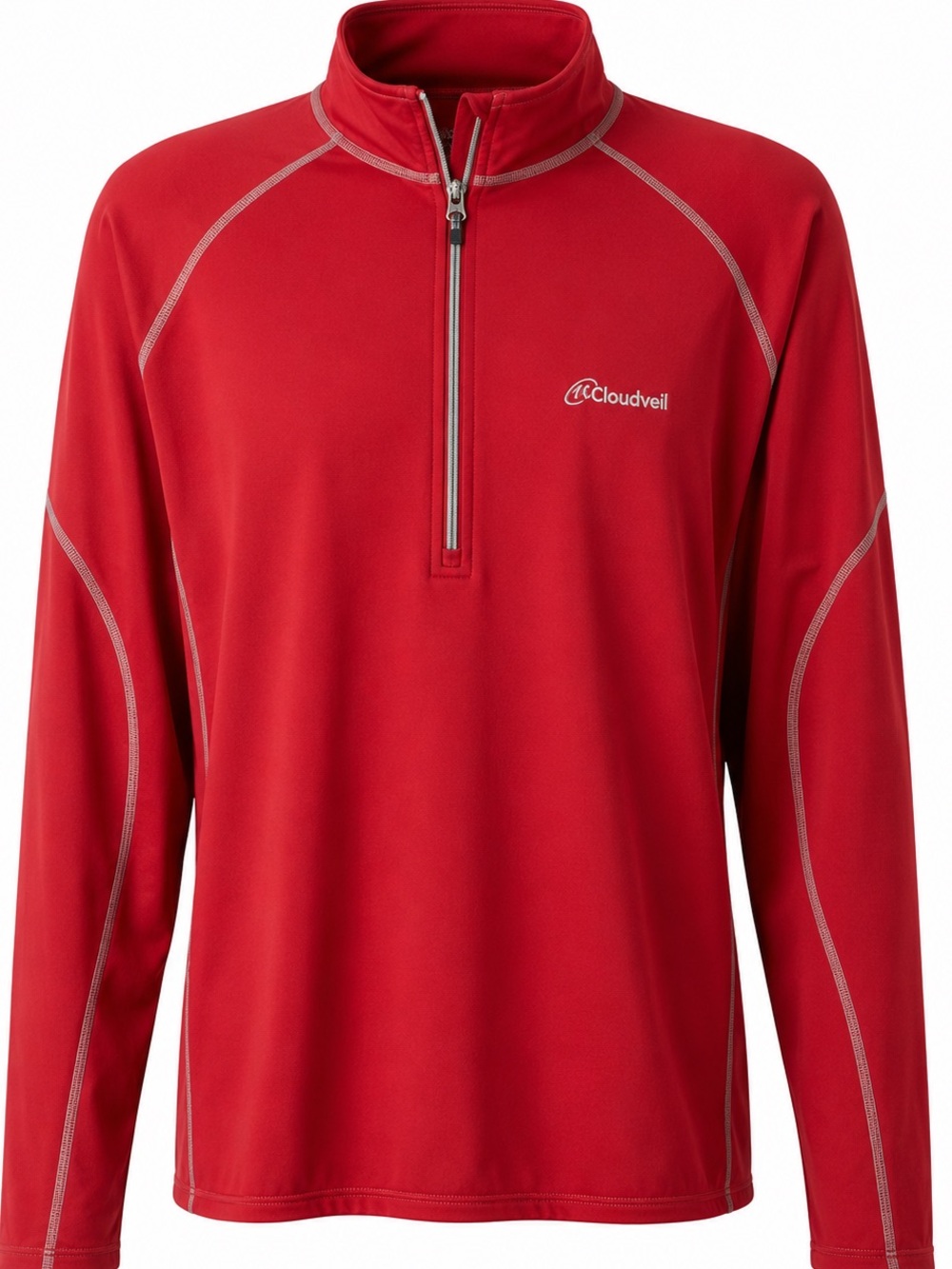 Vintage Cloudveil Men’s Quarter Zip Pullover Size L Red Made in Canada